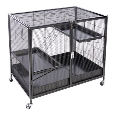 TIAKI pour petits animaux cage principale : L 93,5 x l 63 x H 84 cm