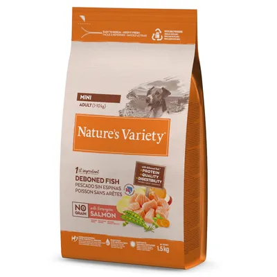 Nature's Variety No Grain Adult Mini със сьомга - 3 x 1,5 кг 