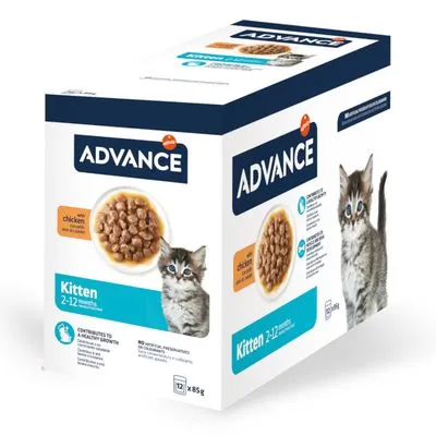 Advance Kitten Kip - Dubbelpak: 24 x 85 g