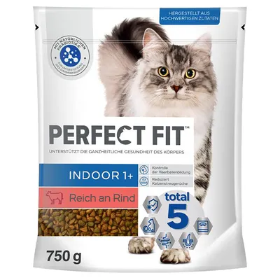 Perfect Fit Indoor 1+ reich an Rind - Sparpaket: 6 x 750 g