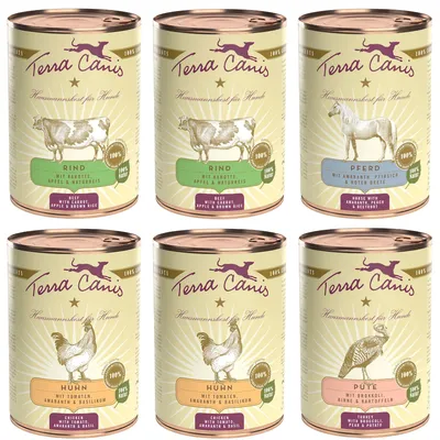 Lot économique Terra Canis Classic 12 x 400 g pour chien - lot mixte (4 variétés)