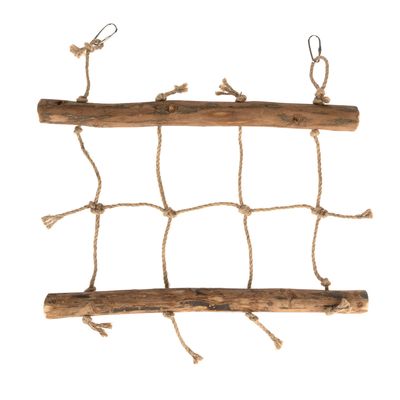 Mur d’escalade en corde TIAKI pour oiseaux Taille S: L 40 x H 35 cm