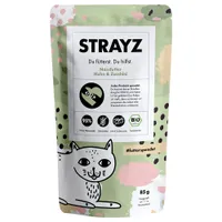 STRAYZ ekologiskt portionspåse 6 x 85 g - Ekologisk kyckling och ekologisk zucchini