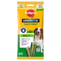Pedigree Dentastix Fresh - 5 ks pre stredne veľkých psov (10 – 25 kg)