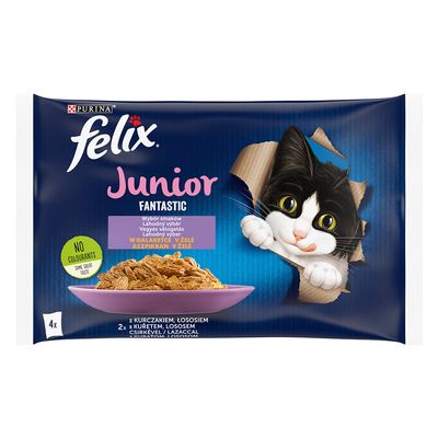 Felix Junior Fantastic Pouches 4 x 85 g Lachs & Huhn