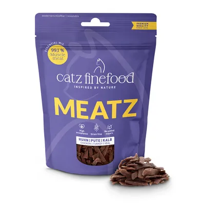 catz finefood Meatz Pacco misto Snack per gatto - 3 x 45 g Wild Mix