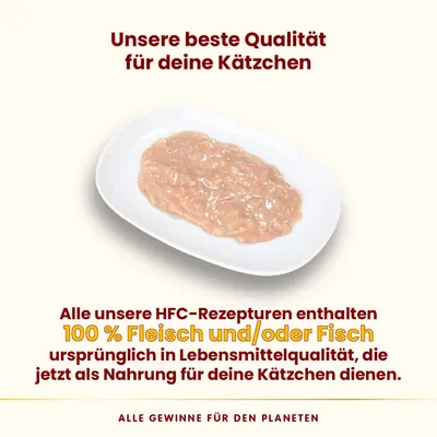 Sparpaket Almo Nature HFC Complete Kitten 24 x 70 g - Lachs mit Thunfisch