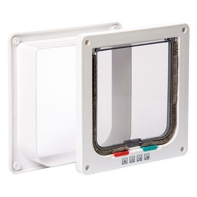 Karlie kattenluik met 4-wegsluiting, wit