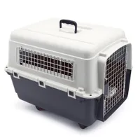 Cage de transport sur roulettes Feria pour chien - taille 4: S, anthracite/beige