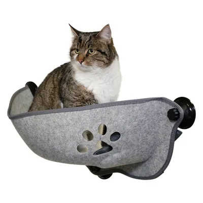 Kerbl Pet Filzino okenní odpočívadlo pro kočky - D 70 x Š 26 x V 26 cm