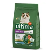 Ultima Sterilized Hairball con trucha para gatos - 1,5 kg