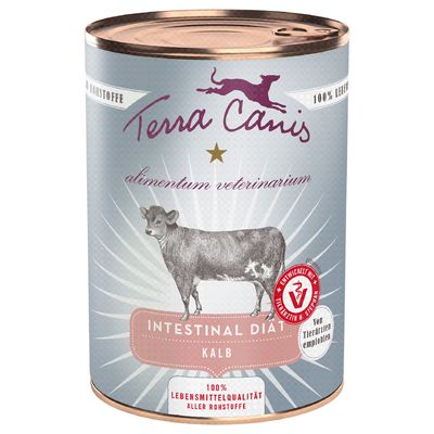 Multipack risparmio! Terra Canis Alimentum Veterinarium Intestinal 12 x 400 g Vitello
