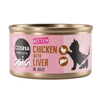 Cosma Asia Kitten in Jelly 6 x 85 g pâtée pour chat  poulet & foie de poulet