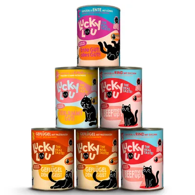 Lucky Lou Adult mélange de dégustation 6 x 400 g - Tasty mix (4 sortes)
