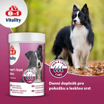 8in1 Vitality pivovarské kvasnice - 260 tabliet