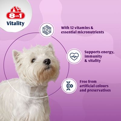 8in1 Vitality мультивитаминный комплекс для мелких пород