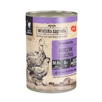 Korzystny pakiet Wiejska Zagroda Cat, 24 x 400 g - Kurczak z kaczką