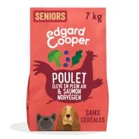 Edgard & Cooper Senior Kip en Zalm Graanvrij voor Honden - 7 kg