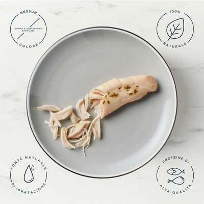 Encore Treat, 100% ingredienti naturali, filetto di pollo con rosmarino, 30g.