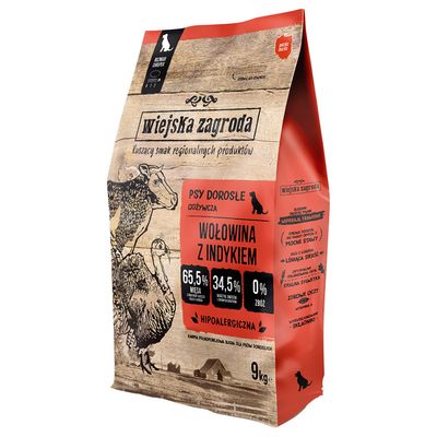 Wiejska Zagroda, wołowina z indykiem 9 kg