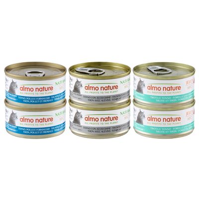 Sparpaket Almo Nature HFC Natural 24 x 70 g Mixpaket Thunfisch (3 Sorten)