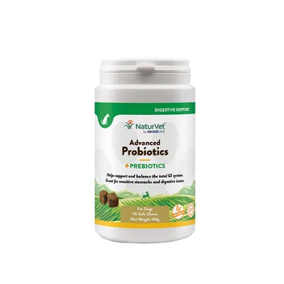 NaturVet Advanced Probiotics + - 70 Chews
