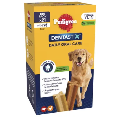 Pedigree Dentastix Daily Dental Chews for Large Dogs - 21 Sticks Pedigree Dentastix Daily Dental Chews for Large Dogs - 21 Sticks