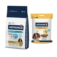 Advance Trockenfutter + passender Snack gratis! - Sensitive Adult Lachs & Reis 14 kg + Sensitive Snack 150 g