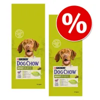 Dwupak PURINA Dog Chow, 2 x 14 kg - Pakiet mieszany, Adult Lamb & Rice + Adult Chicken 