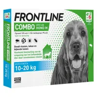 Frontline Combo Spot-On Hond M - 10-20 kg - Dubbelpak: 2 x 6 Pipetten x 1,34 ml