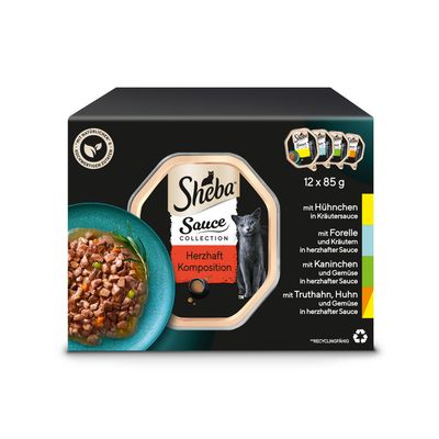 Sheba Varietäten Schälchen 12 x 85 g