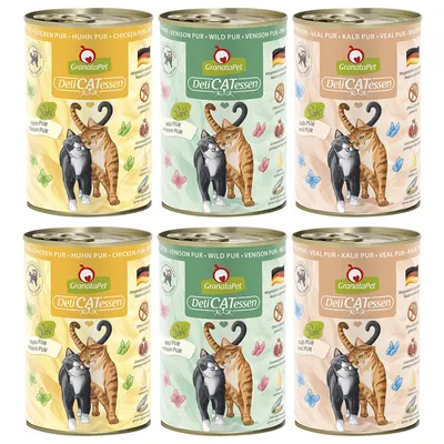GranataPet DeliCatessen Trial Pack 6 x 400g - Trial Pack II PUR GranataPet DeliCatessen Trial Pack 6 x 400g - Trial Pack II PUR