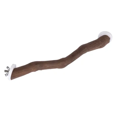 TIAKI Eck-Vogelsitzstange aus Naturholz - Grösse S: L 30 x B 2 cm