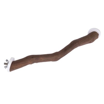 TIAKI Eck-Vogelsitzstange aus Naturholz Grösse S: L 30 x B 2 cm