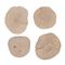 TIAKI Disques à grignoter en bois de café pour petits animaux lot de 4 disques Ø 6-10cm