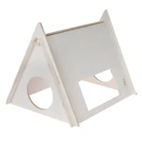 Tente en bois TIAKI pour petits animaux - L 60 x l 47 x H 45 cm