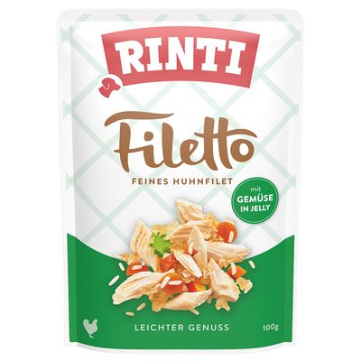 Lot Rinti Filetto 48x 100 g pour chien poulet & légumes