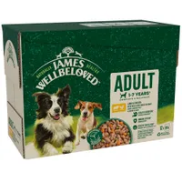 James Wellbeloved Adult Hypoallergenic Pouches - Lamb & Chicken with Rice - 48 x 90g