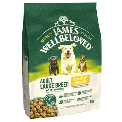 James Wellbeloved Adult Large Breed Hypoallergenic Lamb & Rice - 15kg