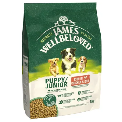 James Wellbeloved Puppy & Junior Hypoallergenic - Chicken & Rice