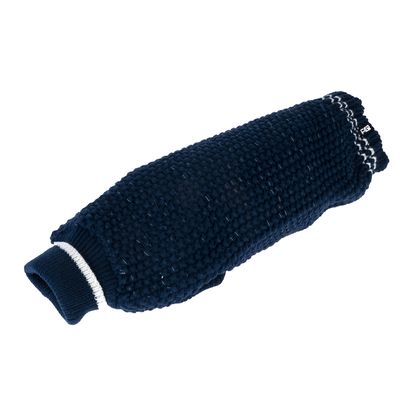 TIAKI Hundepullover Reflective Knit, dunkelblau ca. 40 cm Rückenlänge