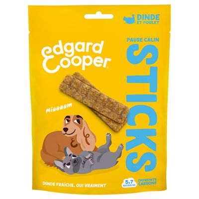Edgard & Cooper Dog Strips Kalkoen & Kip (75 g)