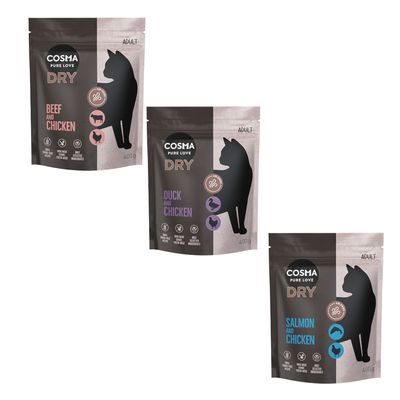 15 zł taniej! Cosma, karma sucha dla kota, 3 x 400 g