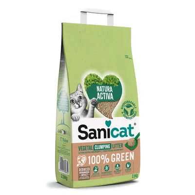 Sanicat Natura Activa 100% Green - Πακέτο Προσφοράς: 2 x 2,5 kg