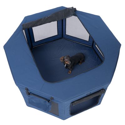 Faltbares Haustier-Laufgitter – 73,7x73,7x43,2 Cm, Pop-Up, Für Hunde, Katzen, Kleintiere, Innen & Außen