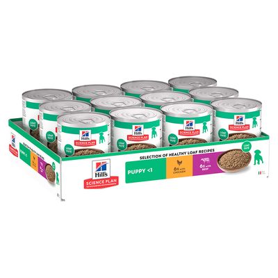 Hill's Science Plan Puppy Hondenvoer met Kip & Rund (12 x 370 g)