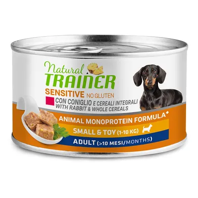 Natural Trainer Sensitive No Gluten Small & Toy Adult - Sparpaket: 12 x 150 g Kaninchen