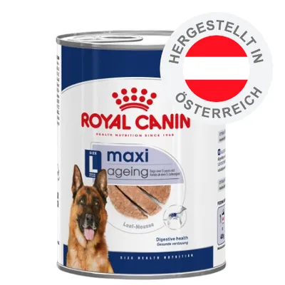 Royal Canin maxi Ageing Loaf-Mousse, Digestive health, hergestellt in Österreich