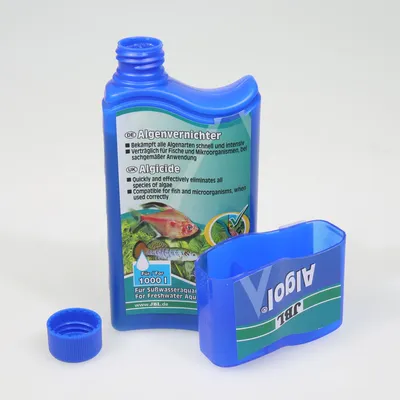 JBL Algol algendoder voor zoetwateraquaria, bestrijdt algen snel en intensief, geschikt voor vissen en micro-organismen bij correct gebruik. Voor tot 1000 liter.