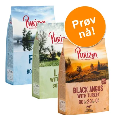 Purizon Prøvepakke 3 x 1 kg - kornfritt Purizon Prøvepakke 3 x 1 kg - kornfritt